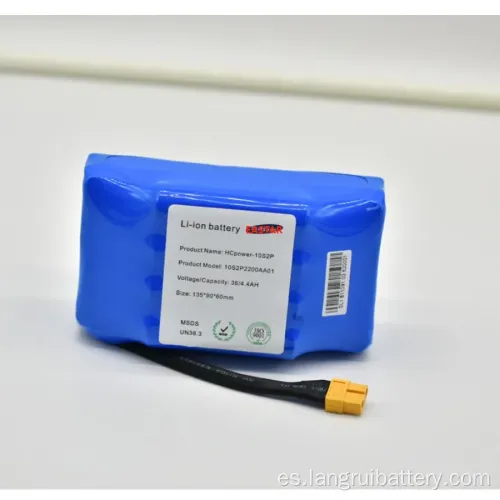 Azul 36V 4.4AH Batería de litio eléctrico